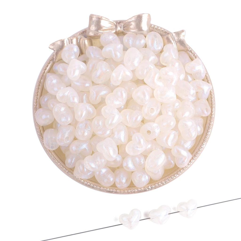 35-50 шт./пакет, 11 мм, пластиковые акриловые бусины в виде звезды и сердца для ожерелья, браслета, бусины для изготовления ювелирных изделий своими руками