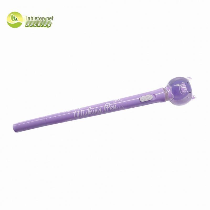 Гелевая ручка с медузой, светящаяся в темноте - Настоящий образец, Функция подсветки, Милый дизайн с поросенком и медведем, Идеально подходит для студентов.