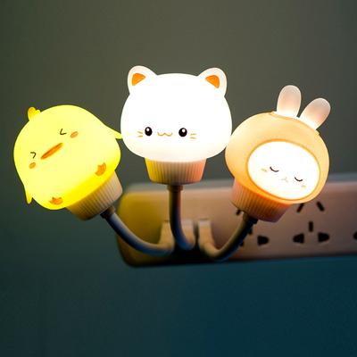 USB мультяшный милый ночник с дистанционным управлением постоянного тока 5 В для детской спальни, декоративный светильник для кормления, прикроватная лампа для ноутбука