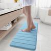 Olanly Soft Memory Foam Bathroom Bath Mat Absorbent Non-Slip Bath Mat Washable Comfortable Bath Mat Easy to Dry For Bathroom Rug