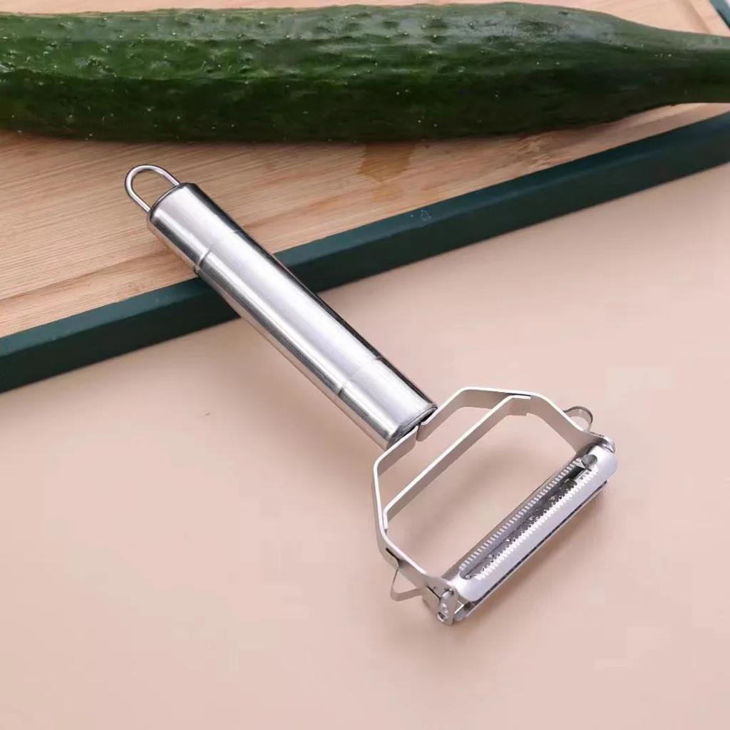 Кухонная овощечистка, нержавеющая картофелерезка, двухголовочная овощерезка, бытовой многофункциональный овощерезка