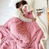 Single/Queen/Super King Thicker Fleece Throw Blanket for Bed or Sofa , Soft Plush Blanket