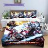 Ultraman Tiga themed printed children's quilt set (1*Duvet Cover + 2*Pillowcase, Without Core),Bedding for the bedroom