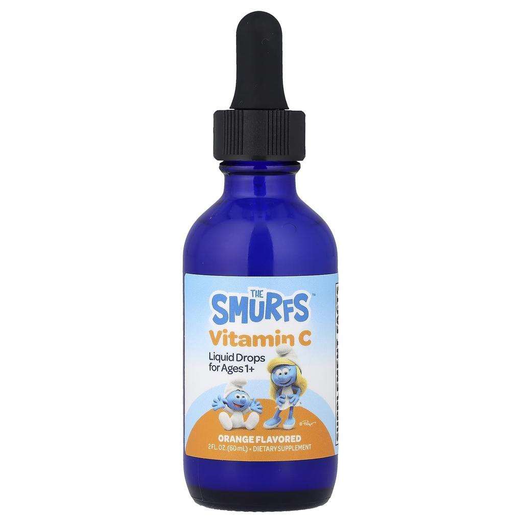 The Smurfs, Vitamin C Liquid Drops, Ages 1+, Orange, 60ml (2 fl oz)