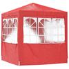 Party Tent Red 200 x 200 x 240 cm PE and Steel