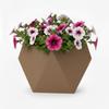 Brown hanging wall flowerpot geometric flower stand for interiors