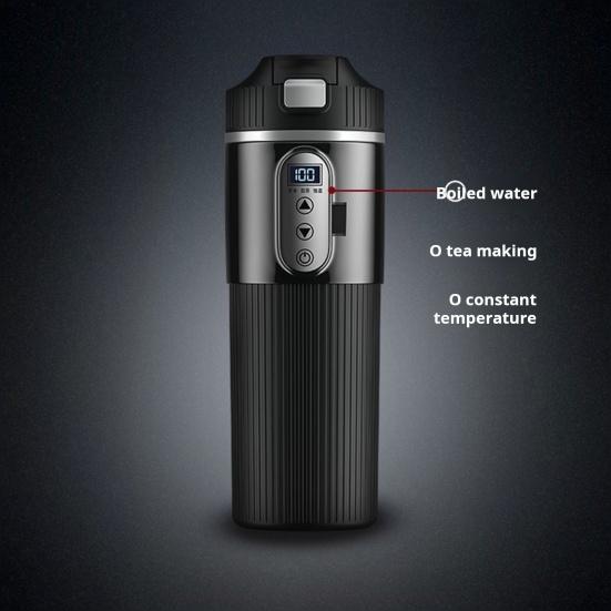 12 В/24 В автомобильная нагревательная кружка 500 мл из нержавеющей стали электрическая кружка для воды умная температура