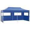 VidaXL Folding Reception Tent with 4 Walls Garden Gazebo Patio Gazebo Terrace Pavilion Outdoor Awning 48865