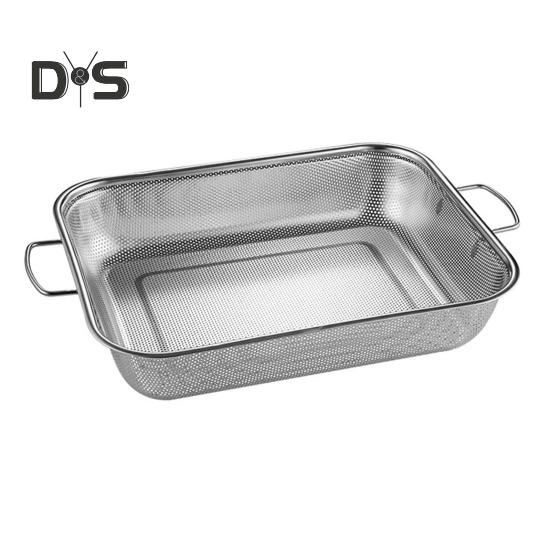 Корзина для слива, сито для пасты с ручкой, большой емкости, устойчивое к ржавчине, можно мыть в посудомоечной машине, фильтр для рисовой лапши, кухонный дуршлаг