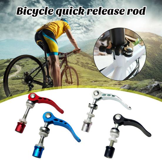 Black Bike Seat Clamp Rustproof Corrosion Resistant Reusable Quick Release Bike Seat Clamp Pipe Clamp Locking Screws