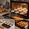 French Style Nonstick Bakery Mold With Punctured Loaf And Hot Dog Buns For Home Baking