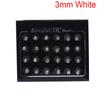 24Pcs/Set Magnetic Non-Piercing Clip Round Rhinestone Stud Earrings Jewelry