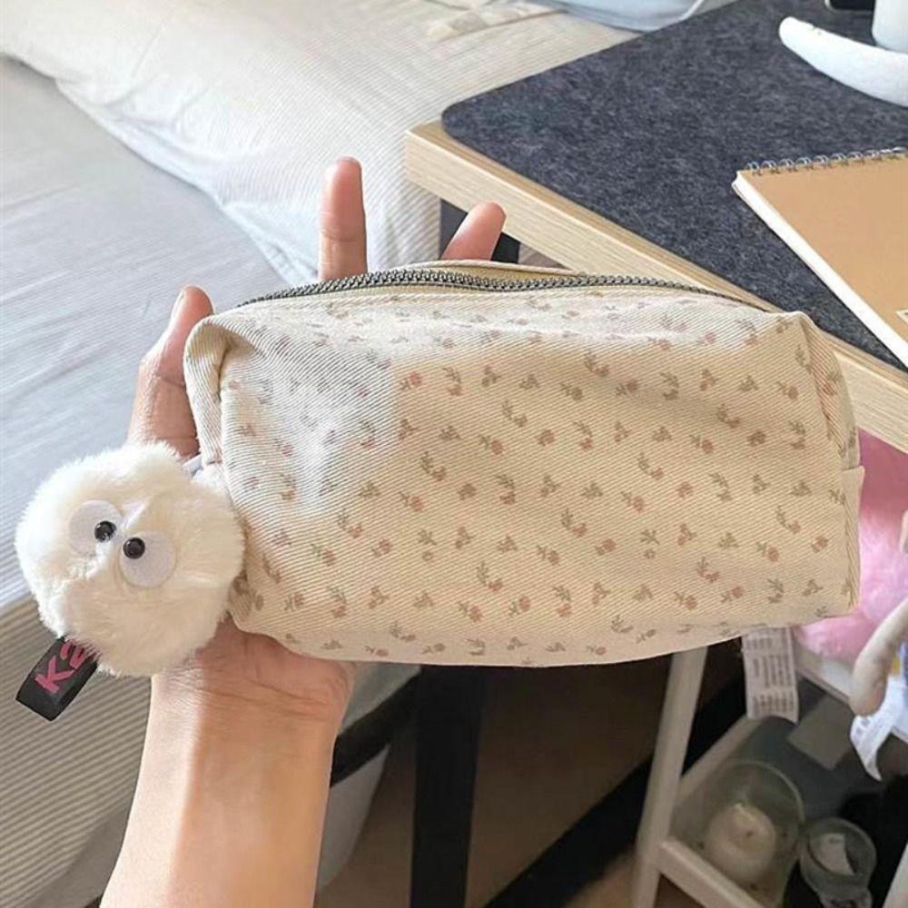Multifunctional Pen Bag Floral Print Pencil Case High Quality Stationery Bag  Students