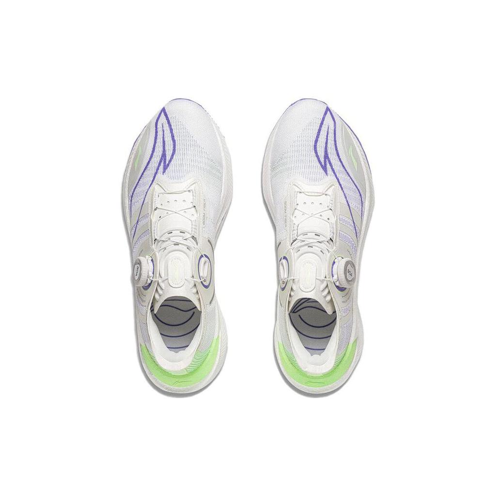 Li Ning Shadow 2.0 Нескользящие Низкие GCU A GRIP PRO Беговые Кроссовки Унисекс Белый Циановый Фиолетовый ARRT017-2