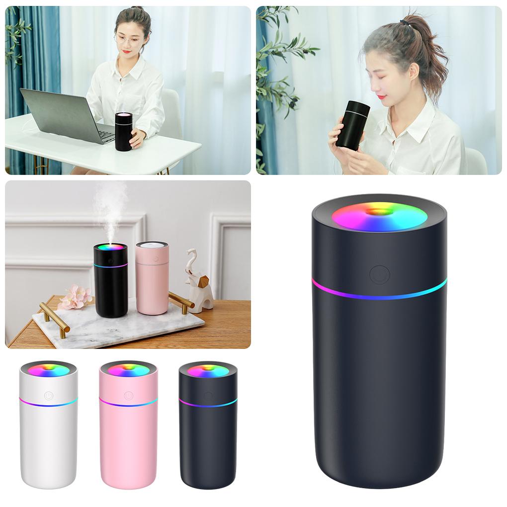 320 мл Мини-автомобильный увлажнитель воздуха Портативный освежитель воздуха со светодиодной подсветкой Ночник USB-питание Масляный диффузор для салона автомобиля Аксессуары