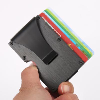 Автоматический RFID кошелек Держатель для кредитных и ID карт Антикража Металлический кошелек из нержавеющей стали Углеродное волокно