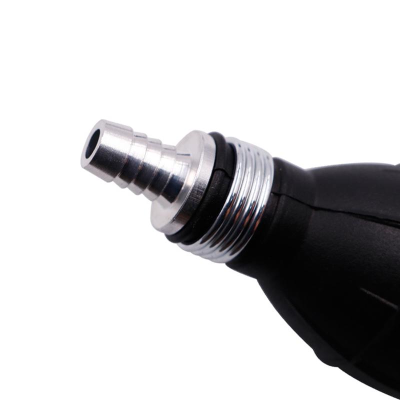 12mm Rubber Aluminum Car Manual Fuel Pump Hand Primer Oil Transfer Pump Petrol Diesel Liquid with Hose and Clamps Kit