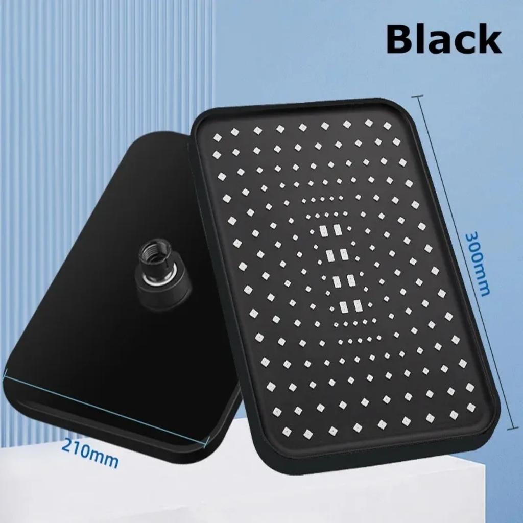 Большая панельная дождевая душевая лейка высокого давления 30 см распылитель большой поток бустер 360 вращение водосберегающие аксессуары для ванной комнаты душ