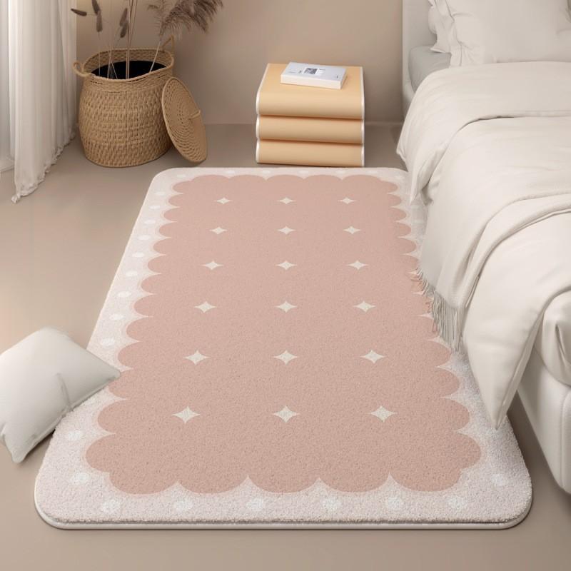 Imitation Cashmere Fresh Household Absorbent Anti-Slip Bedroom Bed Blanket Living Room Rug Fully Carpeted Home Decoration