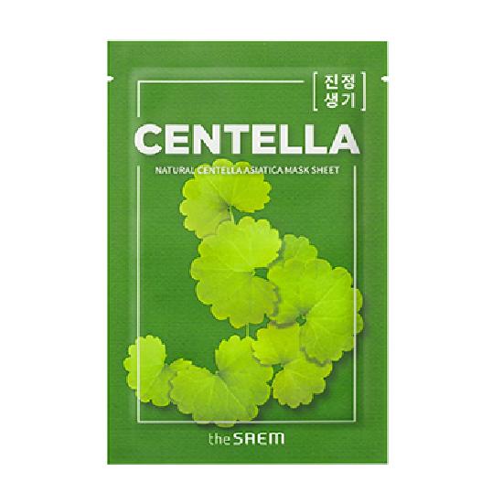 The Saem Натуральная маска (1 лист) (Выберите 1 из 5 типов: Центелла азиатская/Огурец/Рис/Авокадо/Чайное дерево)