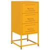 VidaXL Table de chevet jaune moutarde 36x39x78 cm acier, armoire, armoire latérale, meuble de chambre à coucher, table de 846584
