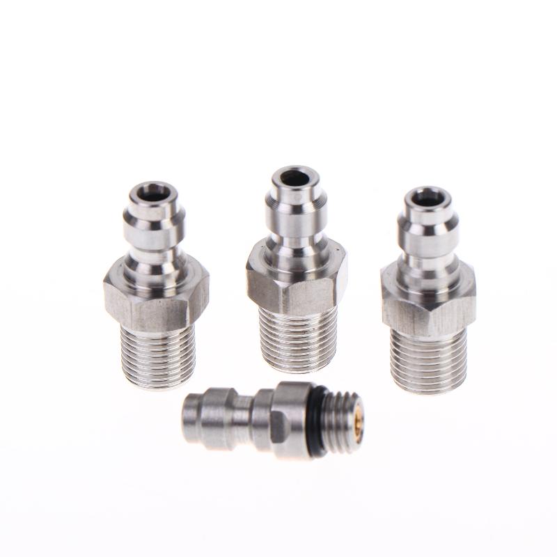 Quick Connect Valve 8mm Male Connector High Pressure Fitting Durable Leakproof Design for Hydraulic Systems
