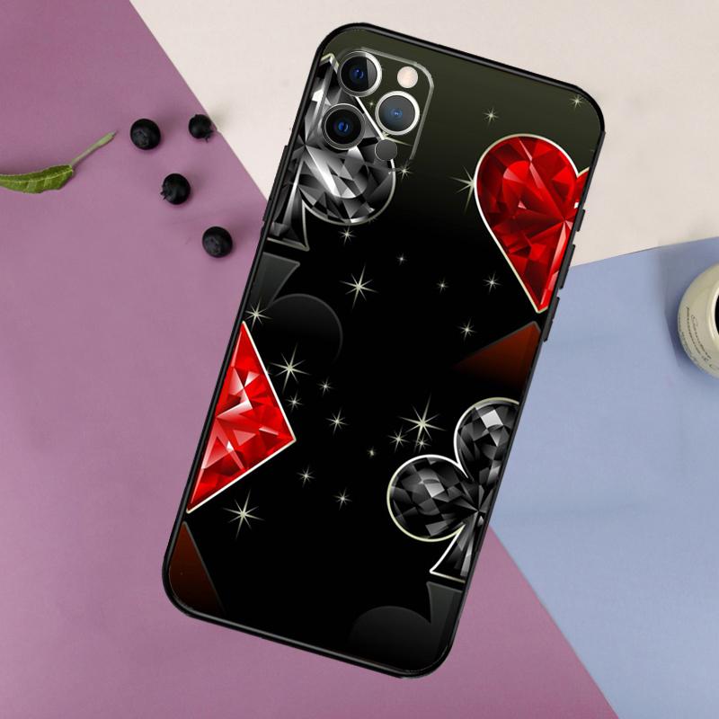 Ace of Spades Poker Phone Case For iPhone 17 Air 16 14 13 12 11 15 Pro Max 13 mini 15 16 Plus 16e Bumper Cover
