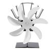 7 Blade Heat Powered Stove Fan Aluminum Alloy Thermoelectric Fireplace Fans for Wood Log Burners