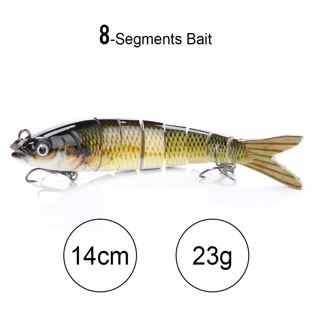 10см 10г Тонущие Крэнки Рыболовная Приманка 10-секционный Воблер Жесткая Искусственная Приманка Для Рыбалки на Щуку Аксессуары Свимбейт
