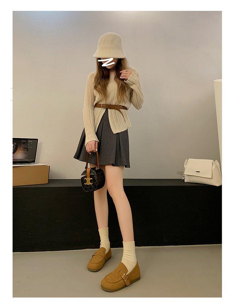 Однопедальные неглубокие одинарные туфли женские 2024 осень новые сказочные вечерние туфли нишевого дизайна плоские одинарные туфли Doudou обувь