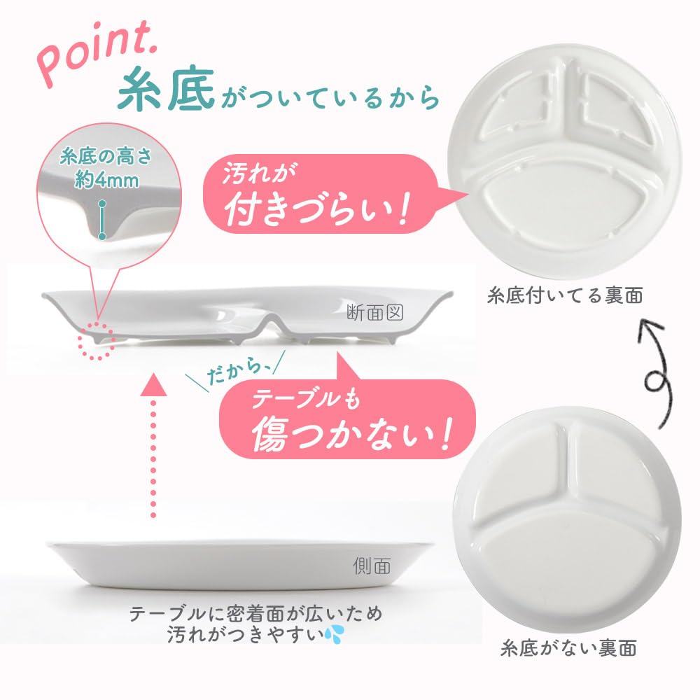 OGISO Sarasa Blue Lunch Plate (Dishwasher and Microwave Safe), Sarasa Blue, Medium, 17261320B100