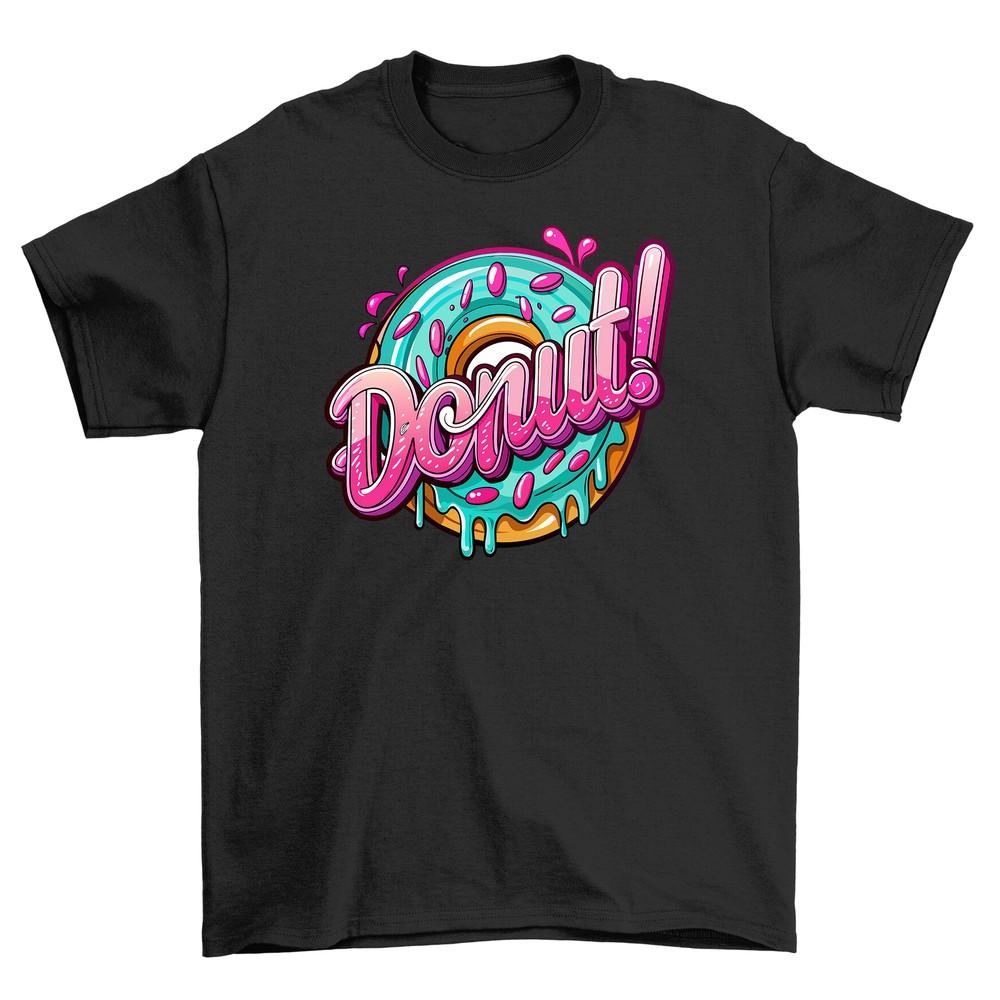 Donut Mess With Me Retro_99 Tee - Funny T-shirt for Foodies! 100% Cotton, Unisex