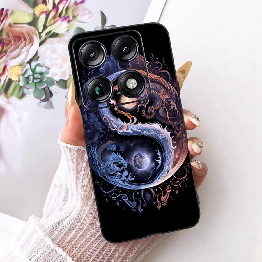For Motorola Signature 6.8'' Case Cute Cat Cartoons Pattern Soft Silicone TPU Funda For MotoX70 Air Pro Signature Back Covers