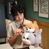1Pc 30/40CM Cute Reversal Shiba Inu Cat Plush Toys Kawaii Flip over Pillow Stuffed Soft Dolls Lovely Dolls Birthday Gift