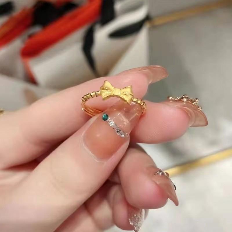 Stunning 2022 New Style Brass Gold Plated Women Butterfly Ring Geometric Design For Lovers Nature