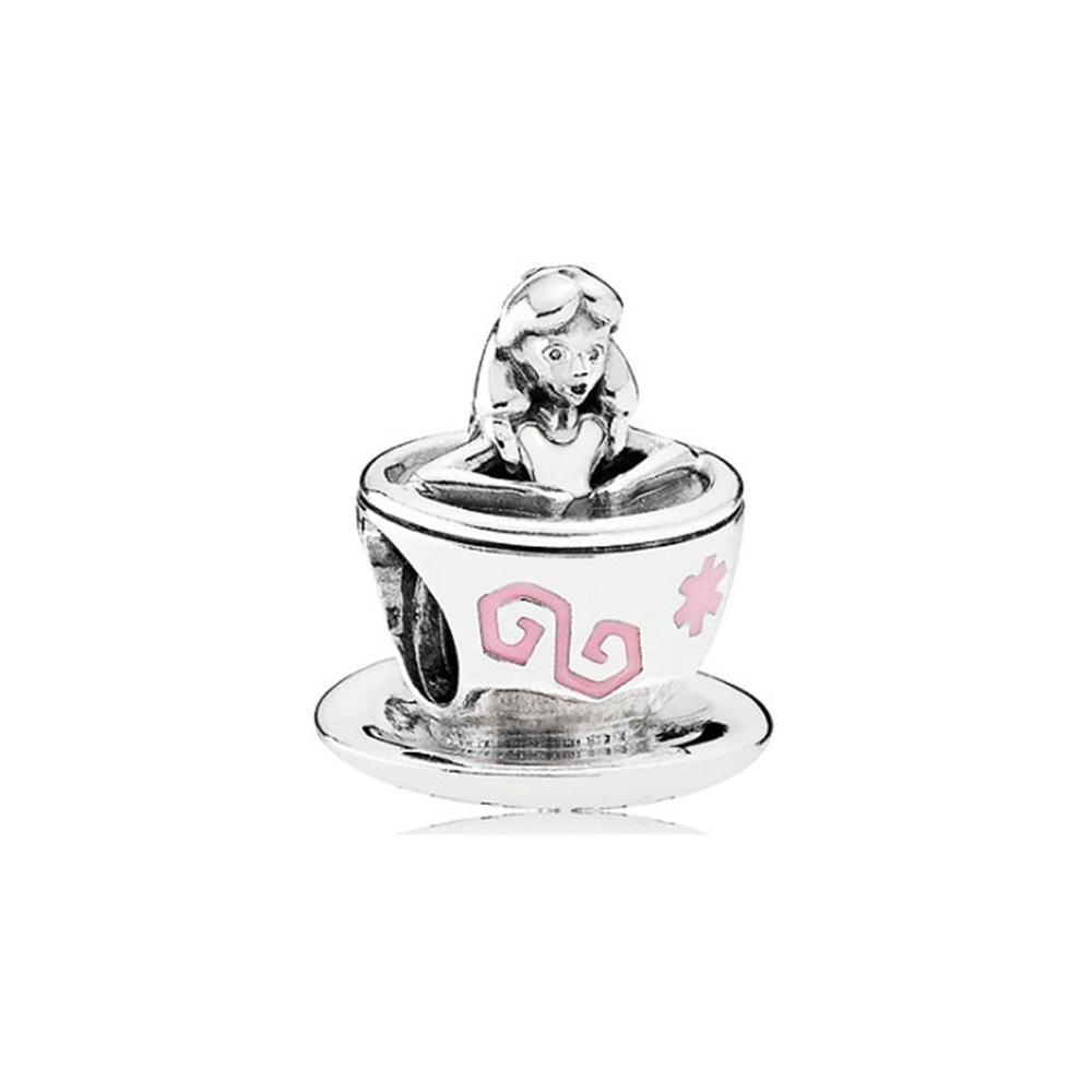 925 Silver Dumbo Mickey Mouse Charm Bead DIY Fine Jewelry Bracelet Pendant