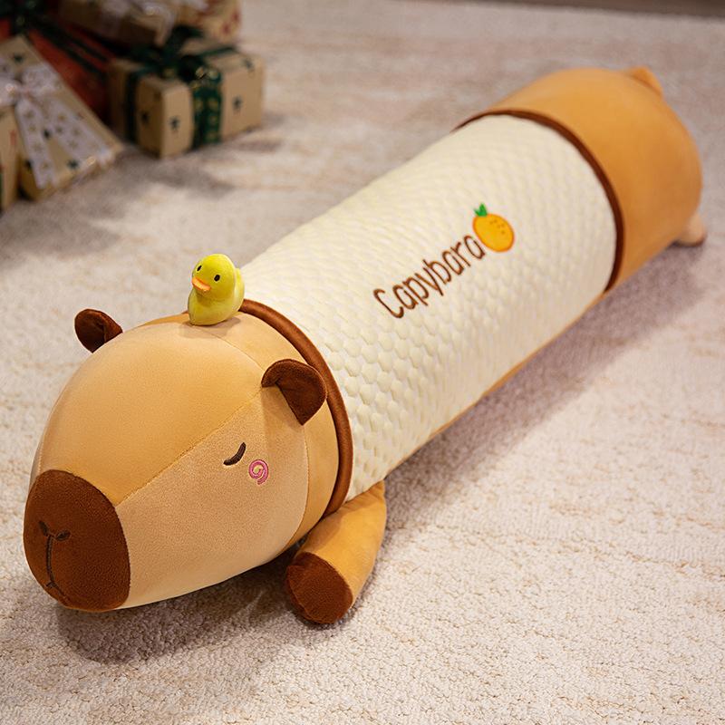 Cartoon Soft Capybara Throw Pillow Plush Toy Doll Kapibara Doll Girl Soothing Doll