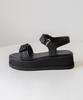 Twvp Muare Platform Sandals Black