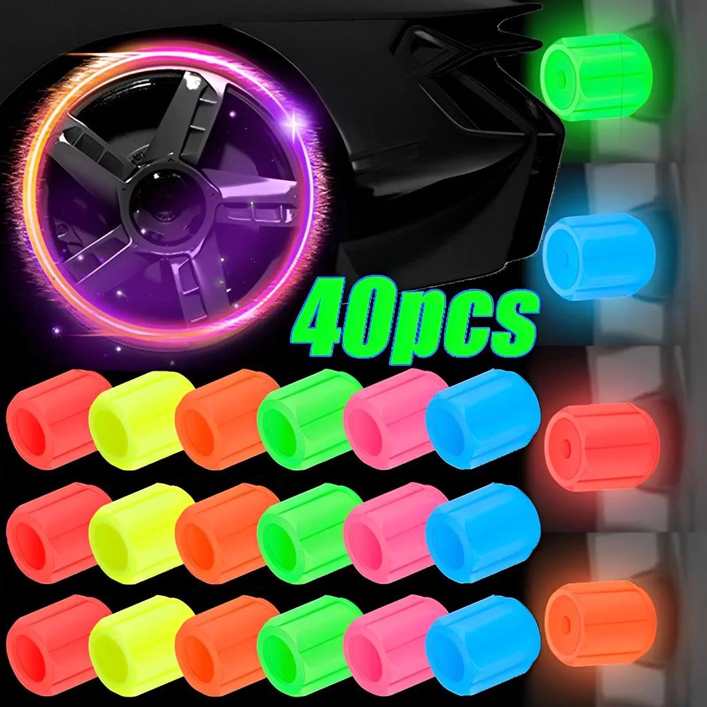 1-20 шт. светящийся колпачок для автомобильного вентиля, флуоресцентный ночной светящийся декоративный колпачок для колеса мотоцикла, пылезащитный колпачок для вентиля шины
