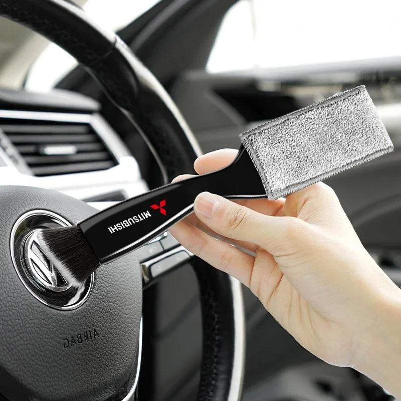 Car Air Conditioning Air Outlet Cleaning Dust Removal Soft Brush Cleaning Tool for Mitsubishi ASX I200 Outlander Center Hub Cap