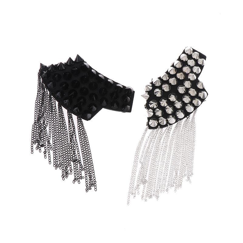 1 шт. модные погоны на плечи винтажные шипы заклепки кисточки погоны значки броши для женщин мужчин одежда аксессуары