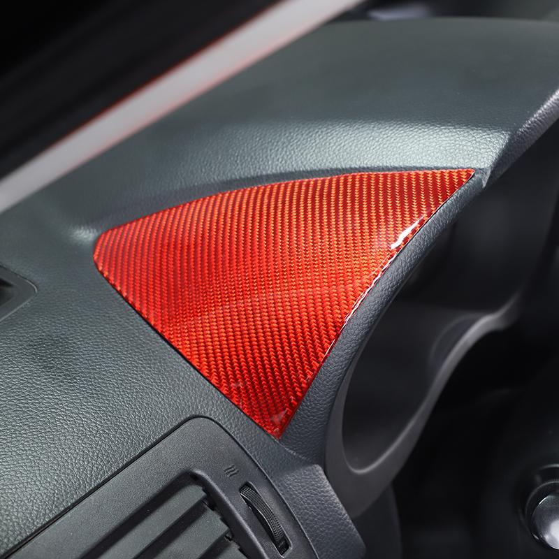 Для Subaru Forester 2013-18 мягкое углеродное волокно, центральное управление приборной панелью автомобиля, обе стороны, накладка на панель, наклейки для автомобиля