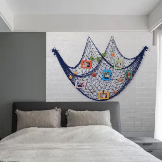 Mediterranean Fishing Wall Decor Wall Decor Ornamental Netting Net for Beach Parties Nautical Themes And Baby Showers
