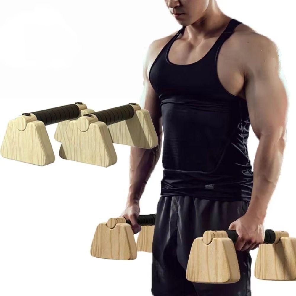 1 пара уличных фитнес-брусьев для отжиманий из массива дерева, домашнее оборудование для упражнений, стойка для отжиманий для тренировки рук, дом