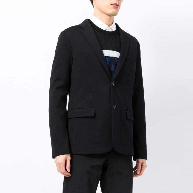 EMPORIO ARMANI Stitched Jersey Single Breasted Jacket 8N1G81-1JEZZ-0999