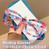 New High-end Print Reading Glasses for Women and Men Block Light Blocking FarSight Eyeglasses Female Luxury High Quality Eyewear