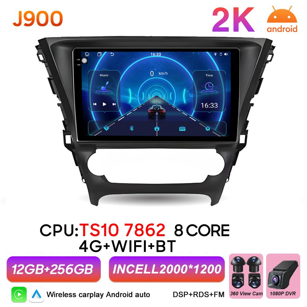 Android 16 Auto Car Radio For Toyota Avensis 3 2015 2016 2017 2018 Video Multimedia Player 2k Touch Screen 5G Wifi Bluetooth RSD