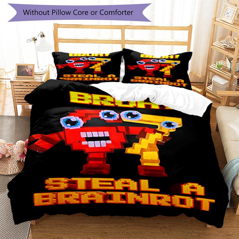 3pcs SIX SEVEN pattern bedding set duvet cover set includes duvet cover &pillowcases, perfect all season bedroom decoration & gift