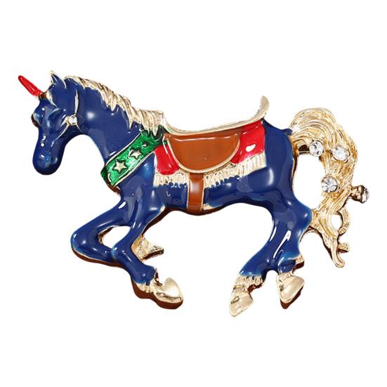 Ретро Брошь Лошадь Скачущая Лошадь Значок на Лацкан Декоративная Брошь-Булавка Лошадь Аксессуар для Одежды для Мужчин и Женщин Шляпы Сумки Шарфы