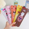 Pencil Case with Elastic Band Space-saving Portable Cute Bear Rabbit Pen Holder School Supplies